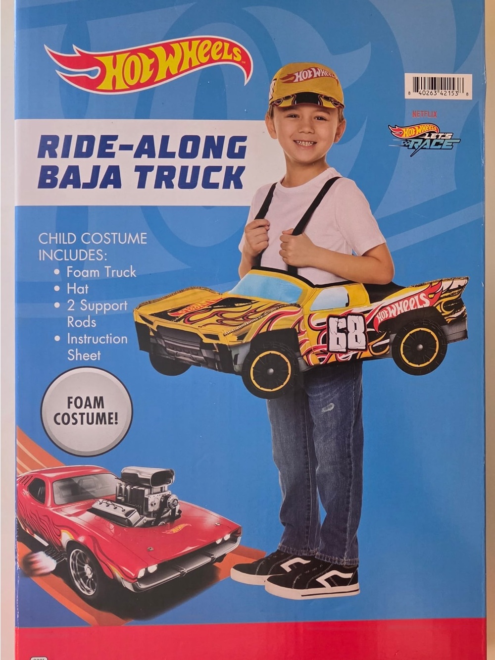Hot Wheels "Ride Along Baja Truck" Halloween Costume Toddler Sz 2T-4T NEW 3t - Picture 8 of 11